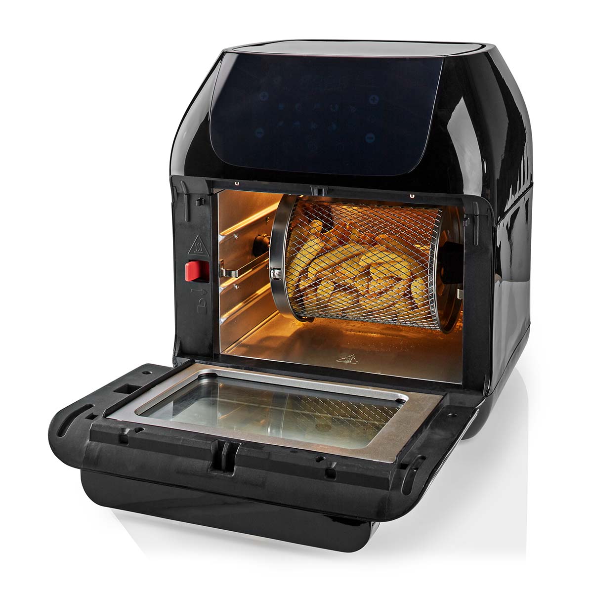 Heißluft Fritteuse | 12 l | Timer: 60 min | Anzahl voreingestellter Programme: 9 | Digital | schwarz