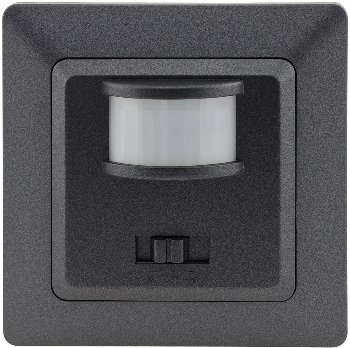 MILOS Bewegungsmelder 160°, anthrazit, LED geeignet,  250V~, Unterputz, 2-Draht