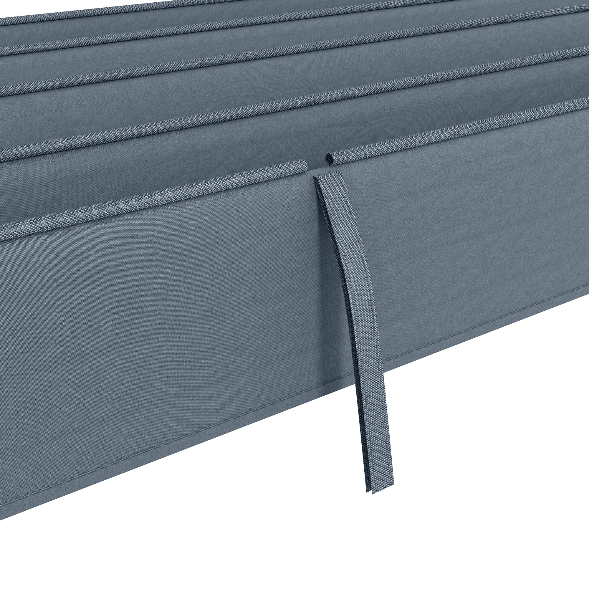 Ersatzdach für 2,85 x 2 m Gartenpavillon, ausziehbar, einfache Montage, Polyester, Dunkelgrau