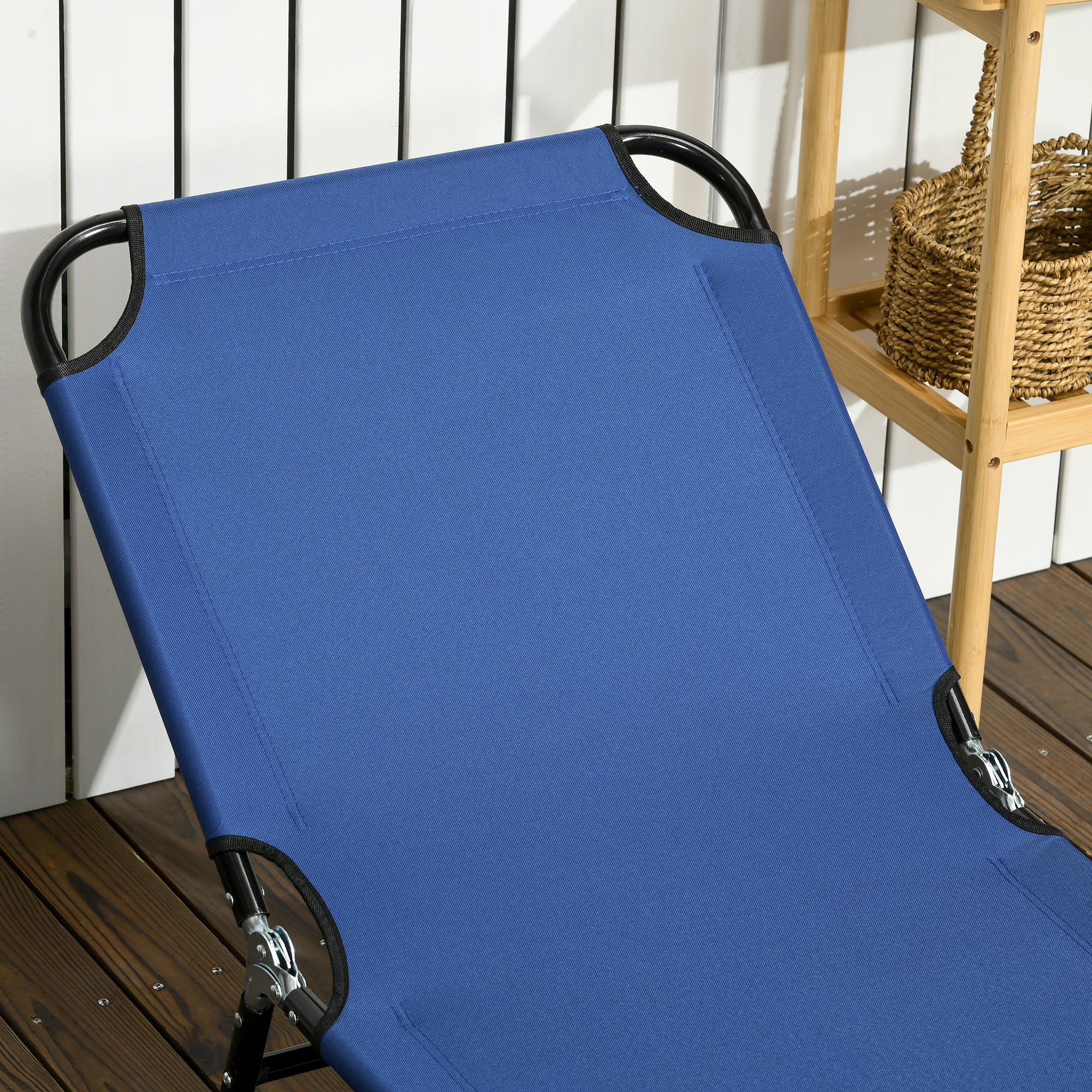 2er Set Sonnenliege klappbar Gartenliege mit 5-Fach höhenverstellbarer Rückenlehne bis 120kg belastbar