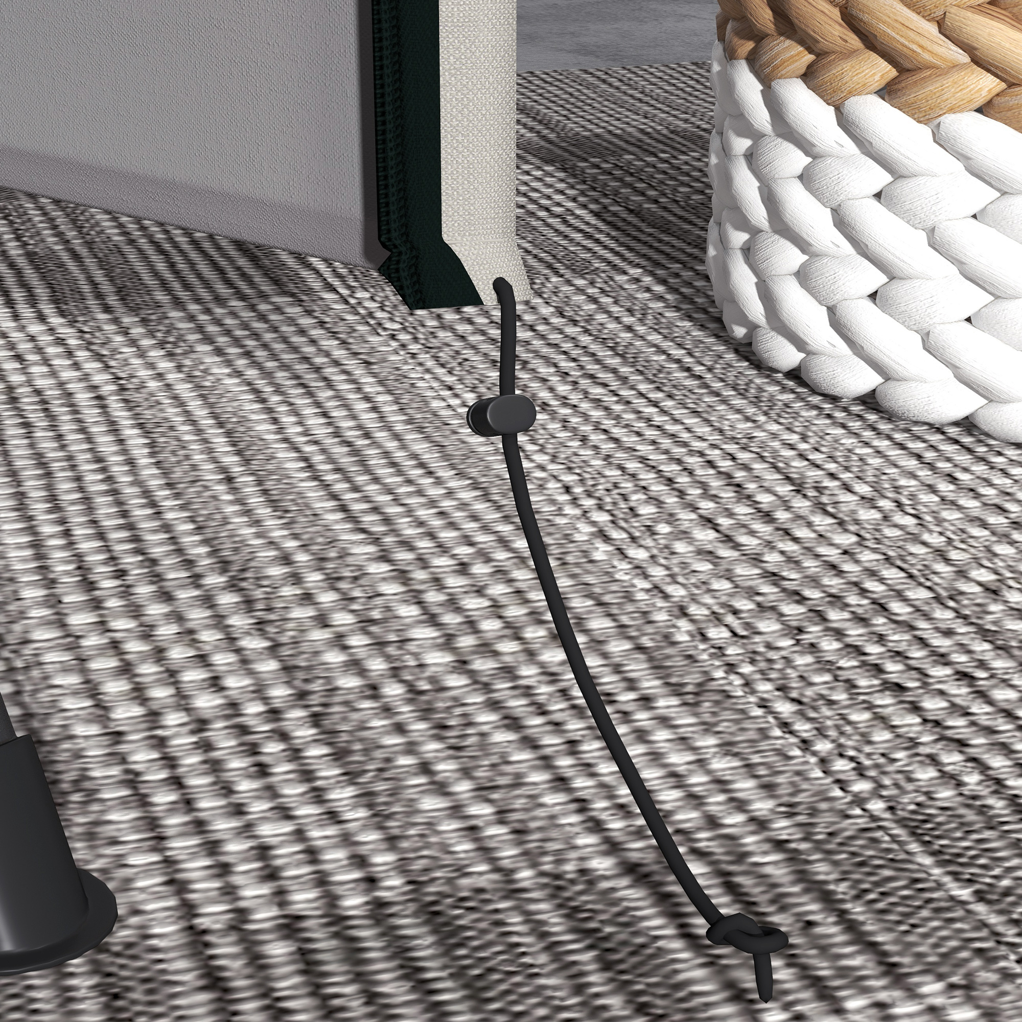 Schutzhülle für Hollywoodschaukel, reißfest, wasserdicht, staubdicht, Polyester, 177 x 114 x 152 cm, Grau