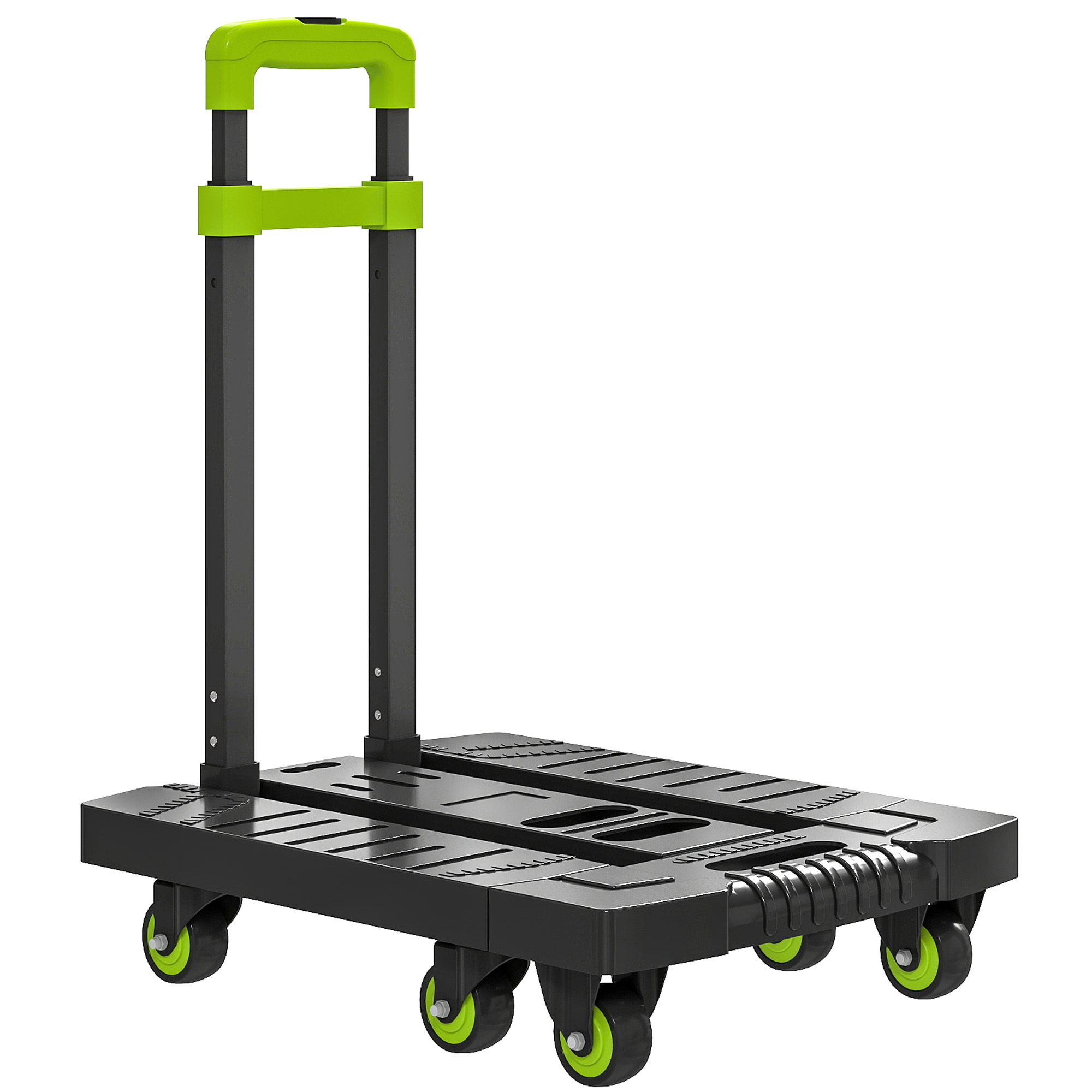 Sackkarre klappbar Metall Transportkarre mit Räder verstellbarem Griff 49 x 35 x 102 cm Grün