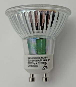 LED Strahler GU10 "H50 COB" / 4000k, 460lm, 230V/5W,neutralweiß