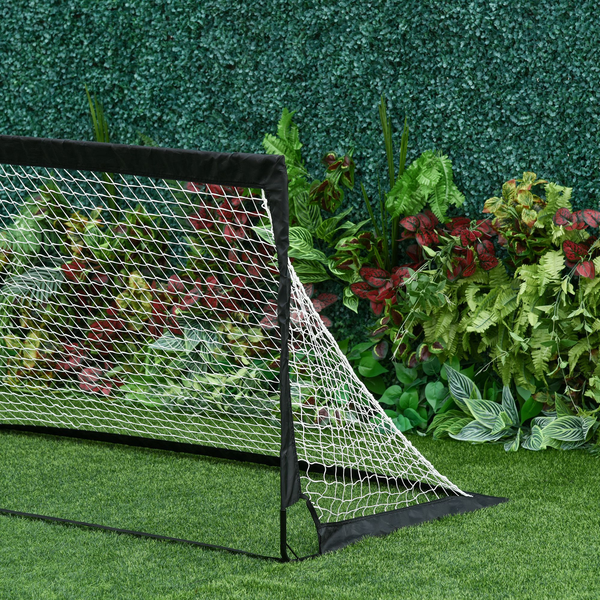 Fußballtor 2er Set faltbar 183 x 90 x 90 cm wetterfest mit Tragetasche Outdoor Fußball Tore für Erwachsene Fußballtore für Freizeit Garten Training Schwarz