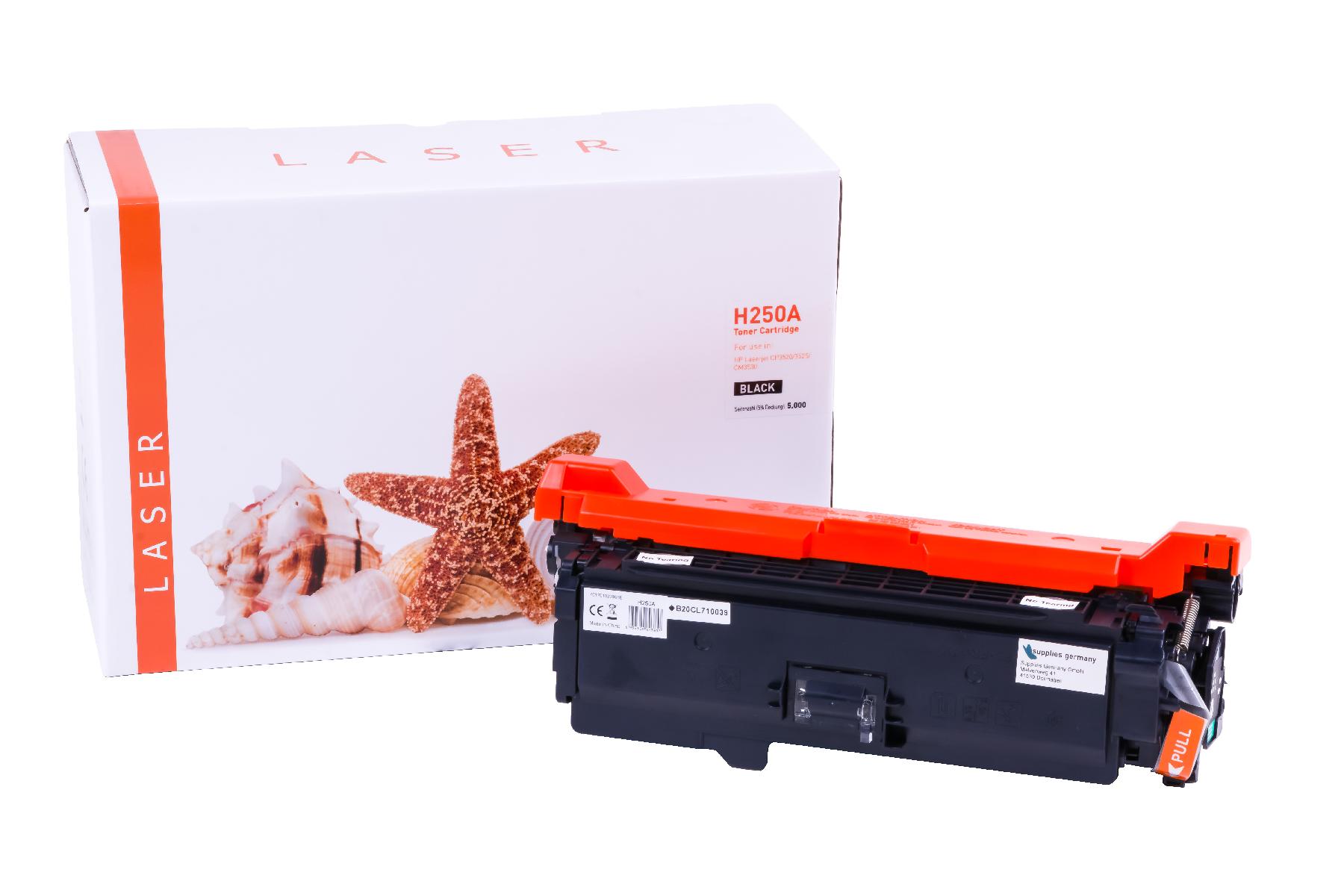 CE250A alternativ Toner black für HP / CE250A / 504A / 5.000 Seiten