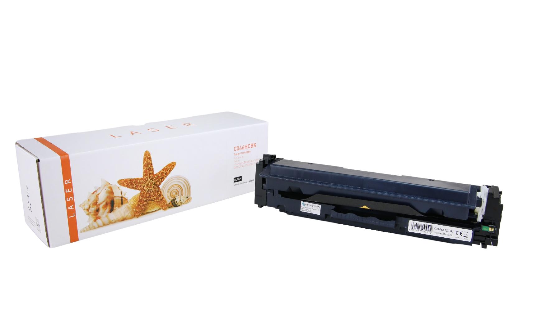 046HCschwarz alternativ Toner schwarz für Canon / 1254C002 / 6.300 Seiten