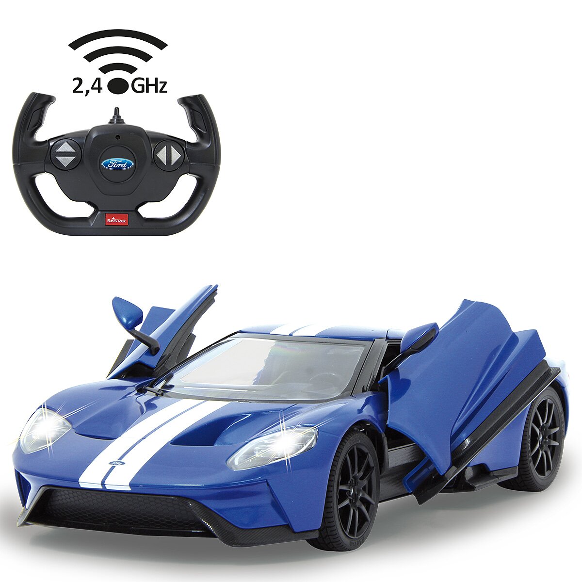 Ford GT 1:14 blau 2,4GHz Tür manuell
