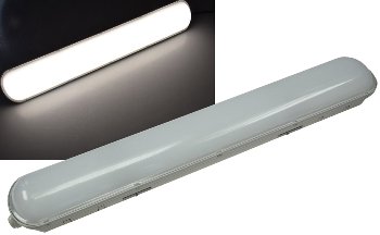Wand- & Deckenleuchte "HP-25" IP65, 60cm - 24W, 4000k, neutralweiß, 2650 Lumen Wand- & Deckenleuchte "HP-25" IP65, 60cm - 24W, 4000k, neutralweiß, 2650 Lumen