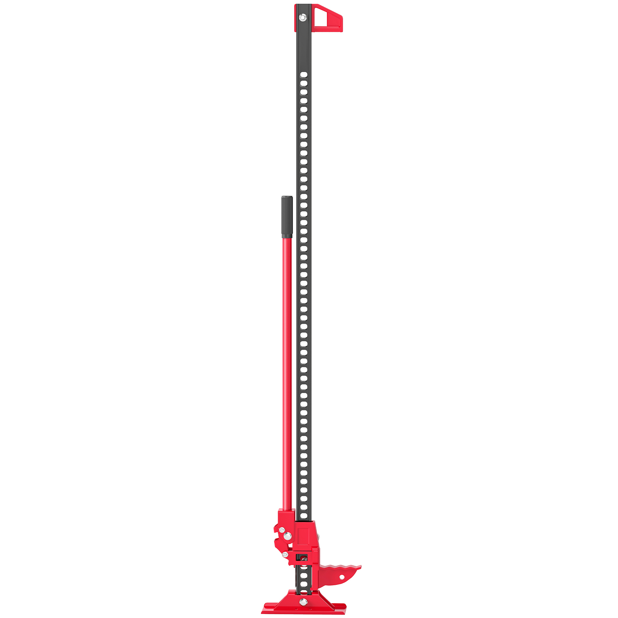 Farm Jack Wagenheber 135 cm 3000 kg Tragkraft Offroad Stockwinde aus Stahl Rot+Schwarz