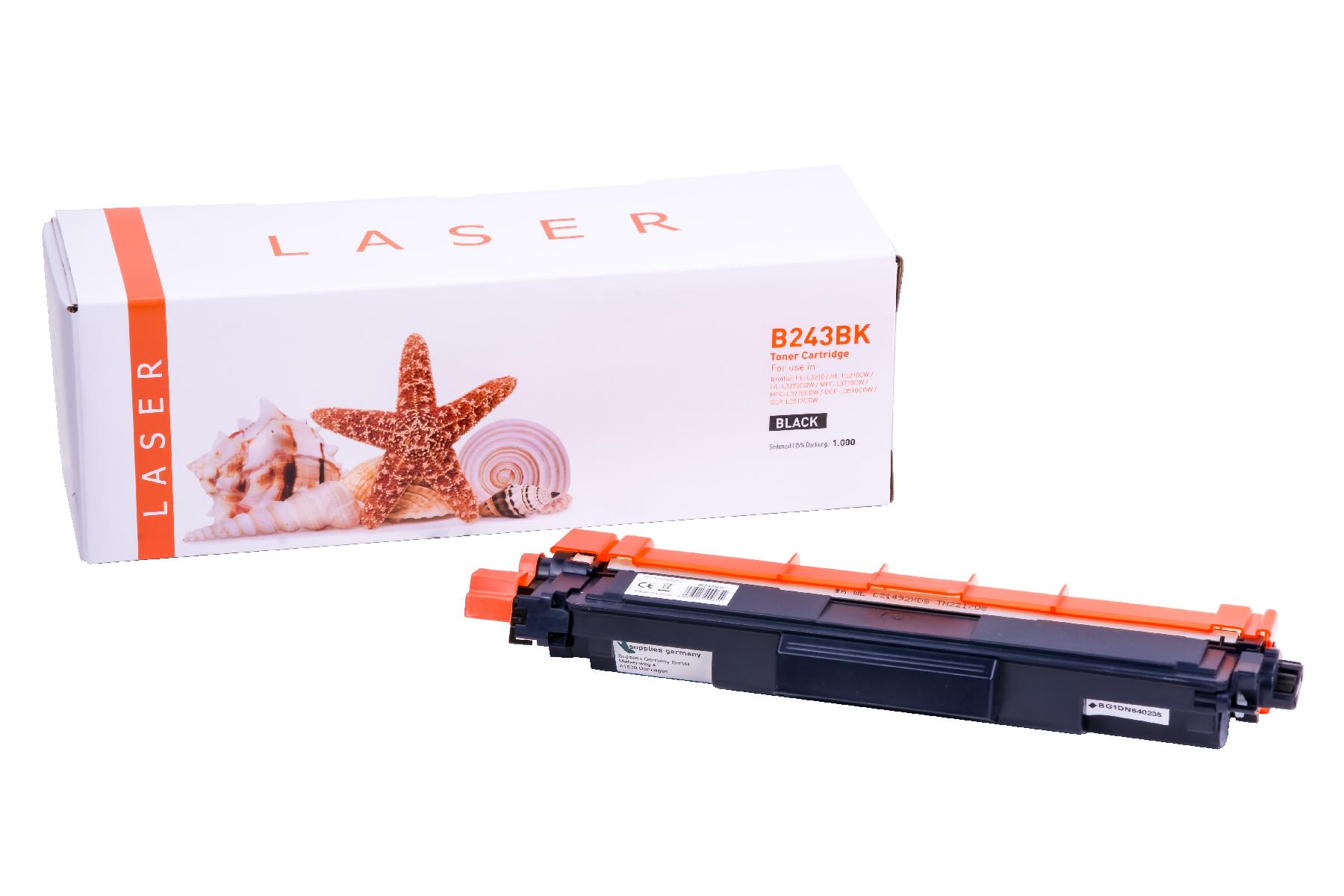 TN243schwarz alternativ Toner schwarz für Brother / TN243schwarz / 1.000 Seiten