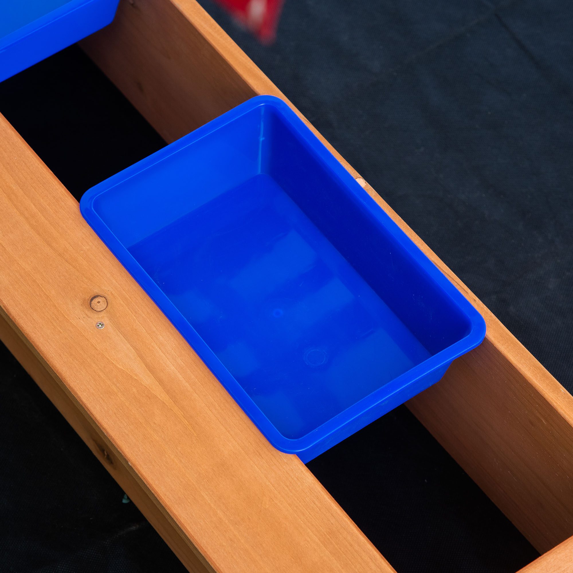 Sandkasten 107,5 x 107,5 cm Kinder Sandbox mit höhenverstellbar Abdeckung, Sandkiste aus Holz für Kinder 3-7 Jahre für Outdoor Garten Terrasse Balkon