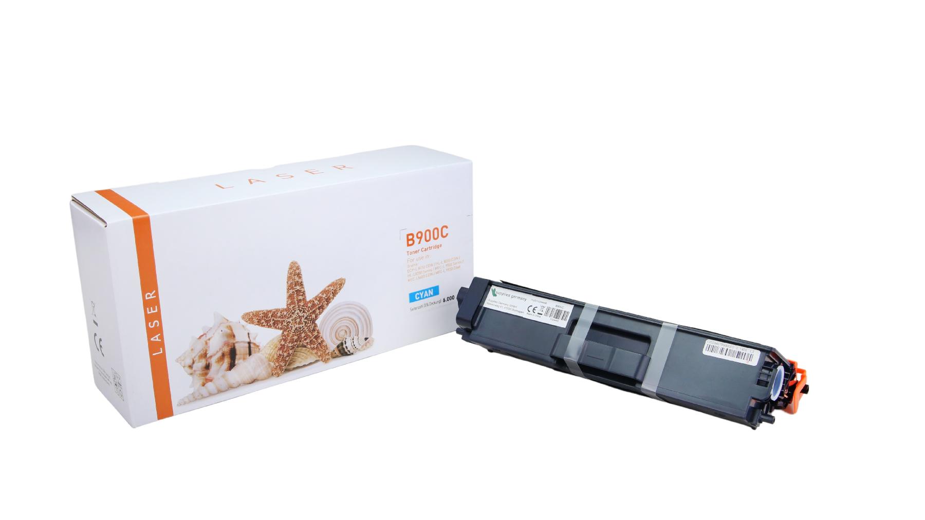 TN900C alternativ Toner Cyan für Brother / TN900C / TN329C / 6.000 Seiten