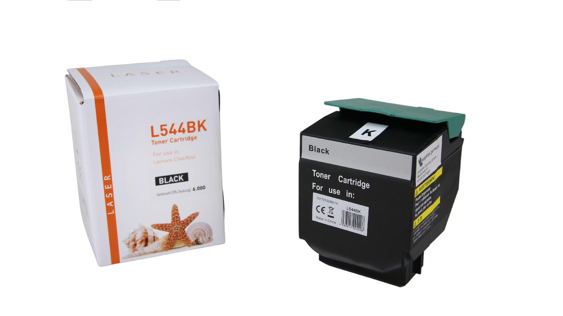 C544 alternativ Toner schwarz für Lexmark / X544 / 6.000 Seiten C544 alternativ Toner schwarz für Lexmark / X544 / 6.000 Seiten