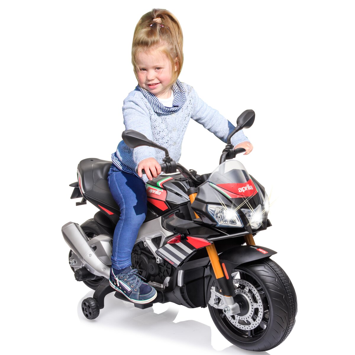 Elektro-Kinderfahrzeug Aprilia Tuono V4 1100 RR Italy Design Elektro-Kinderfahrzeug Aprilia Tuono V4 1100 RR