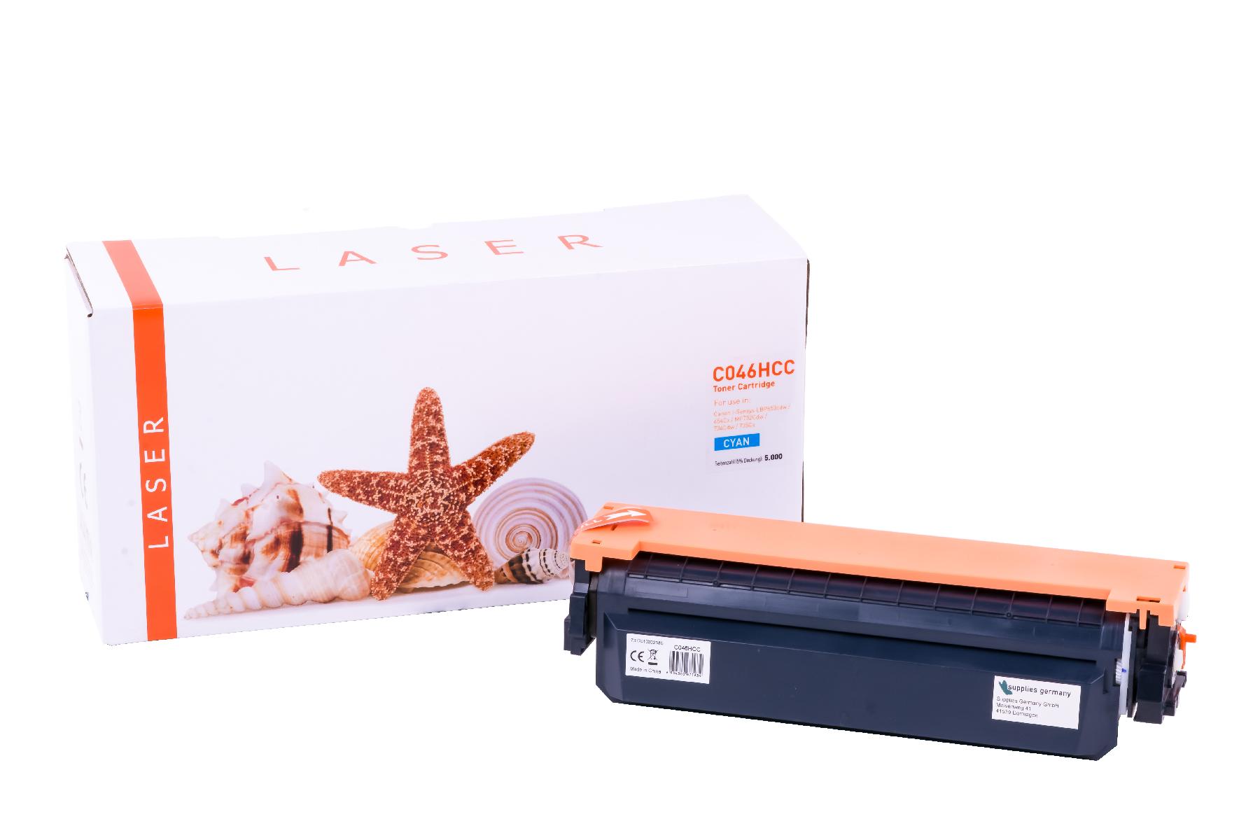 046HCC alternativ Toner cyan Canon / 1253C002 / 5.000 Seiten 046HCC alternativ Toner cyan Canon / 1253C002 / 5.000 Seiten