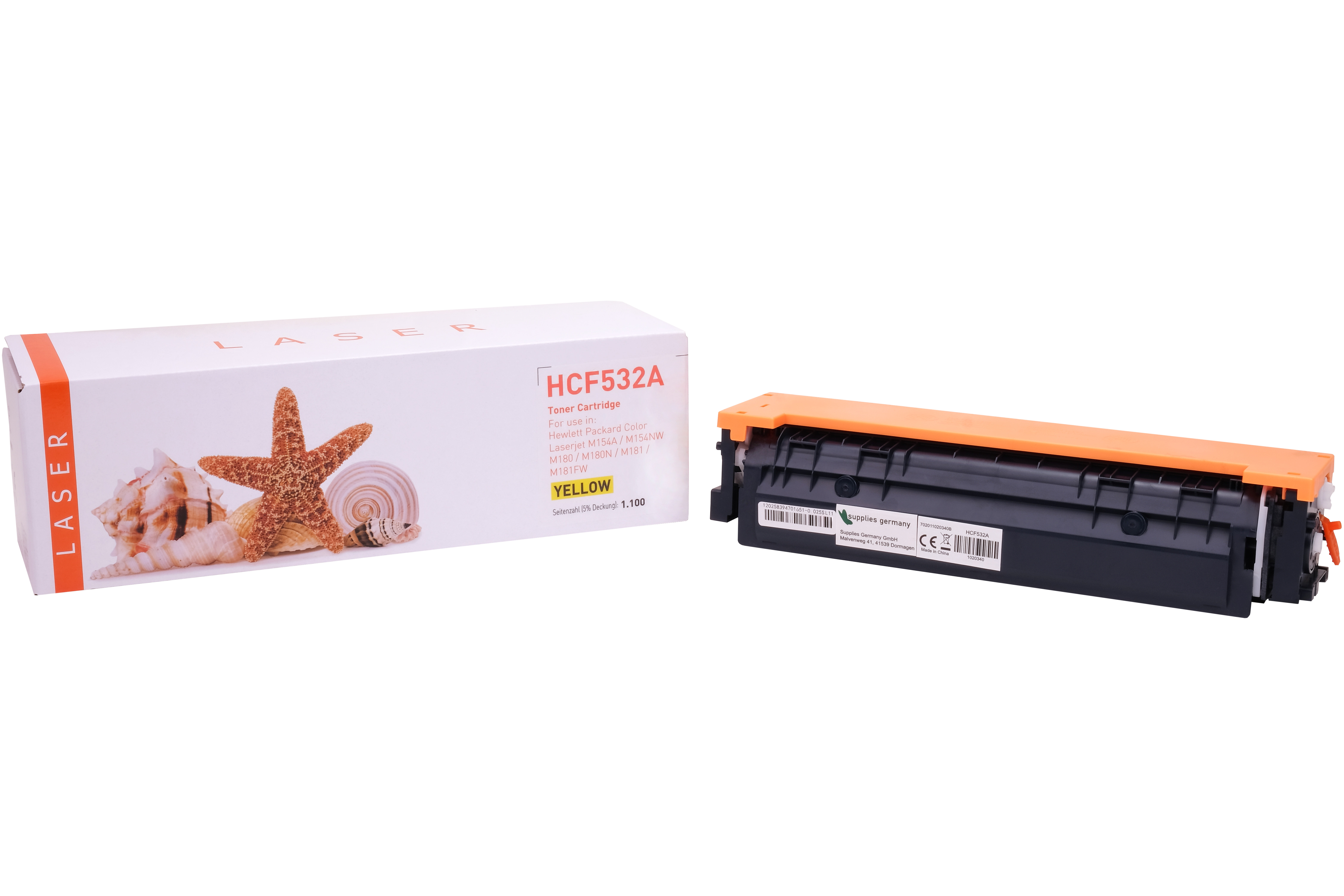 CF532A alternativ Toner gelb für HP / CF532A / 1.100 Seiten