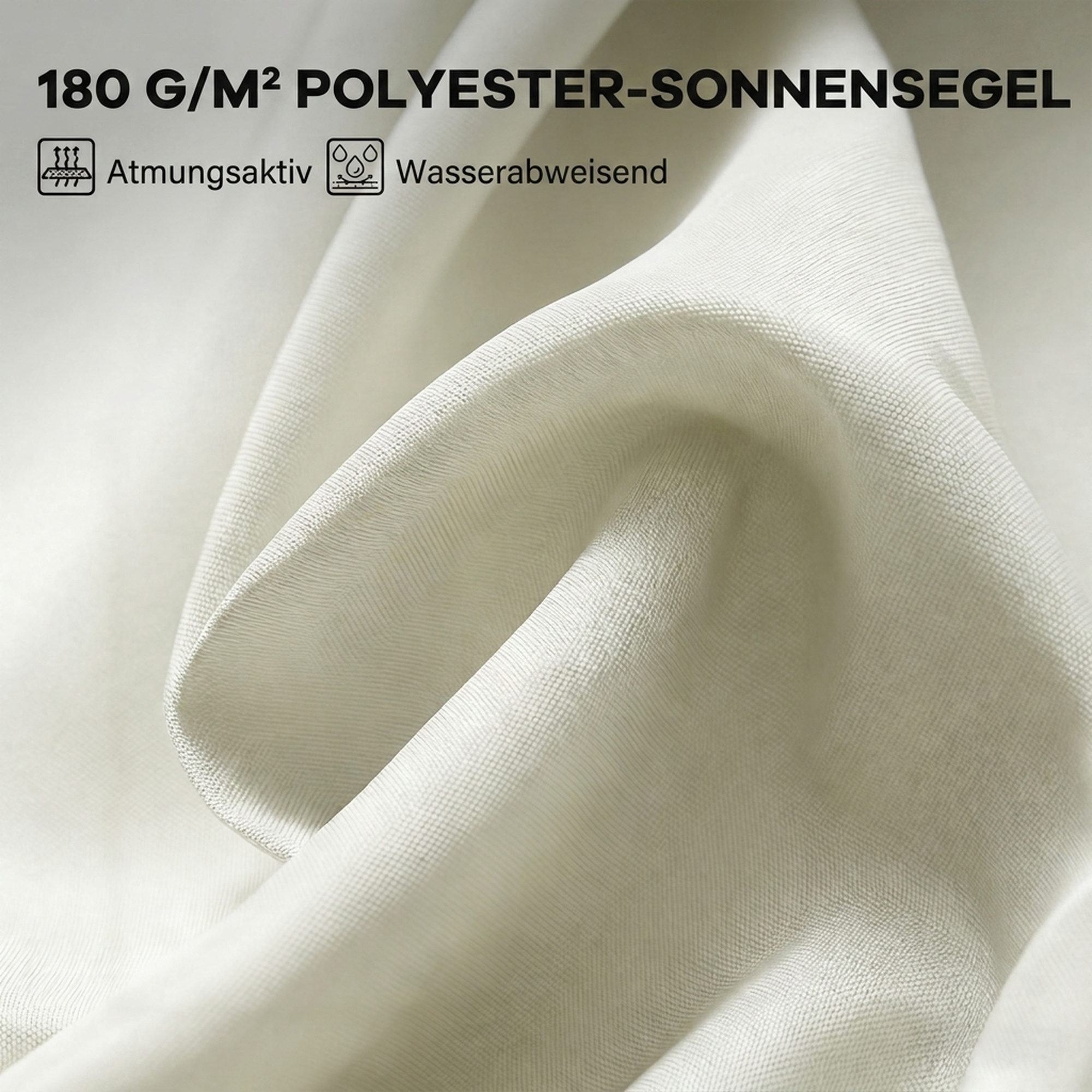 XXL Sonnenschirm mit Handkurbel wetterbeständig 455 cm x 270 cm x 240 cm Stahl Polyester Beige