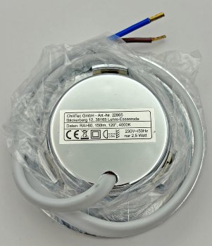 LED-Einbauleuchte "EBL-HV65si", silber, 230V, 2W, 4000K, 150lm, neutralweiß