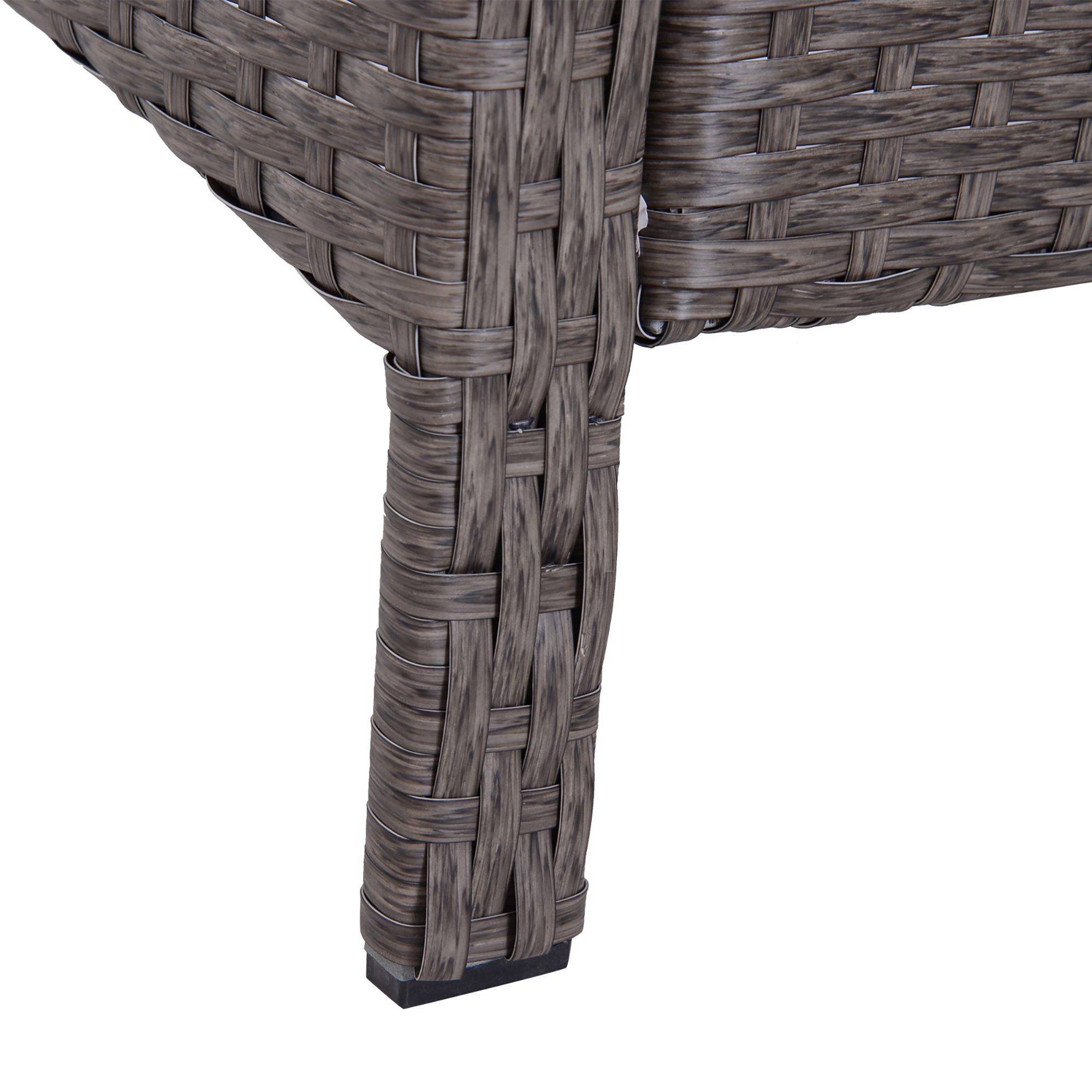 5-tlg, Polyrattan Gartenmöbel Sitzgruppe Gartenset Sofagarnitur Garnitur Lounge mit Kissen Dunkelgrau 2 x Sessel 1 x Couchtisch 2 x Hocker