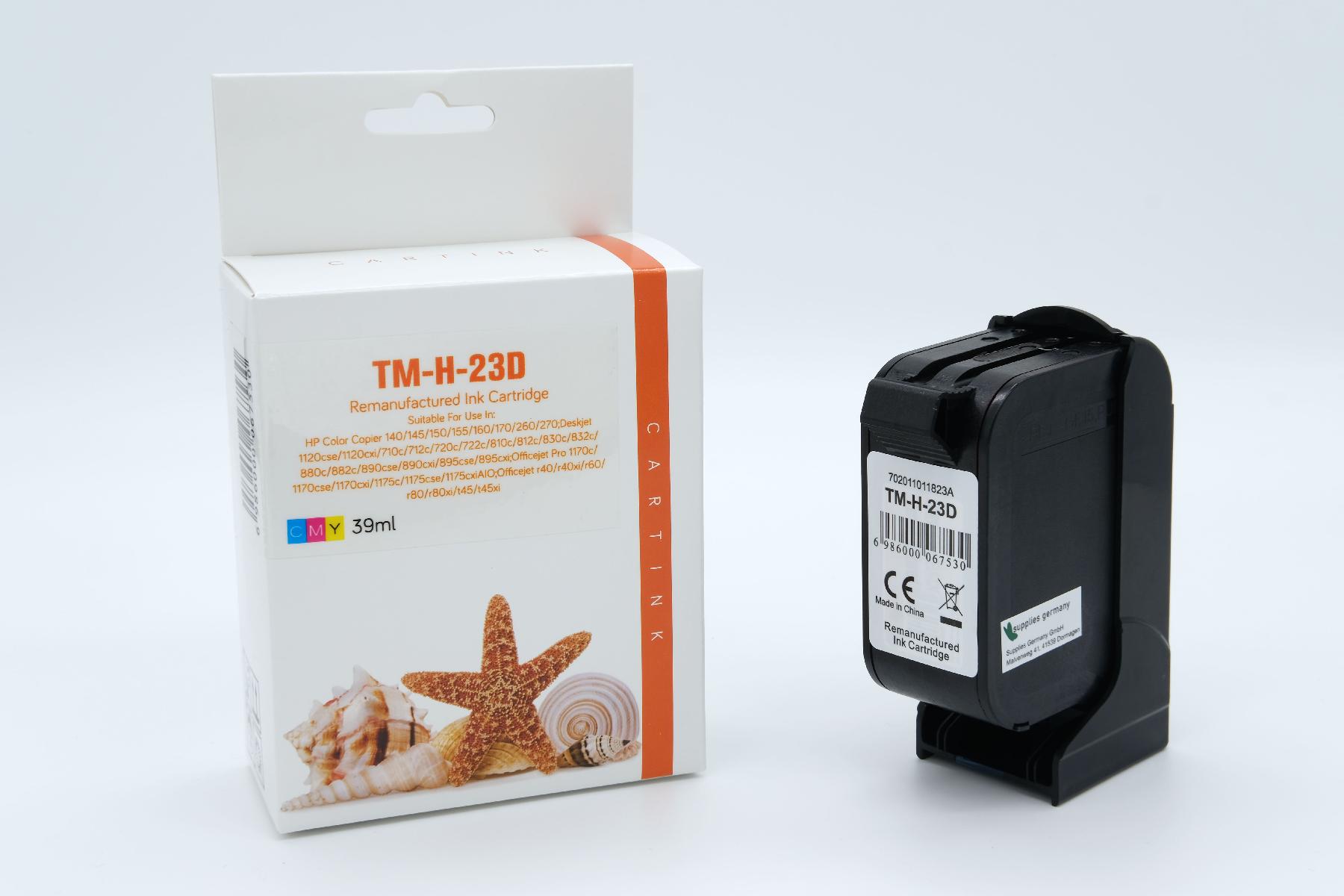23D Refill Tinte Color für HP / C1823DE / 39ml