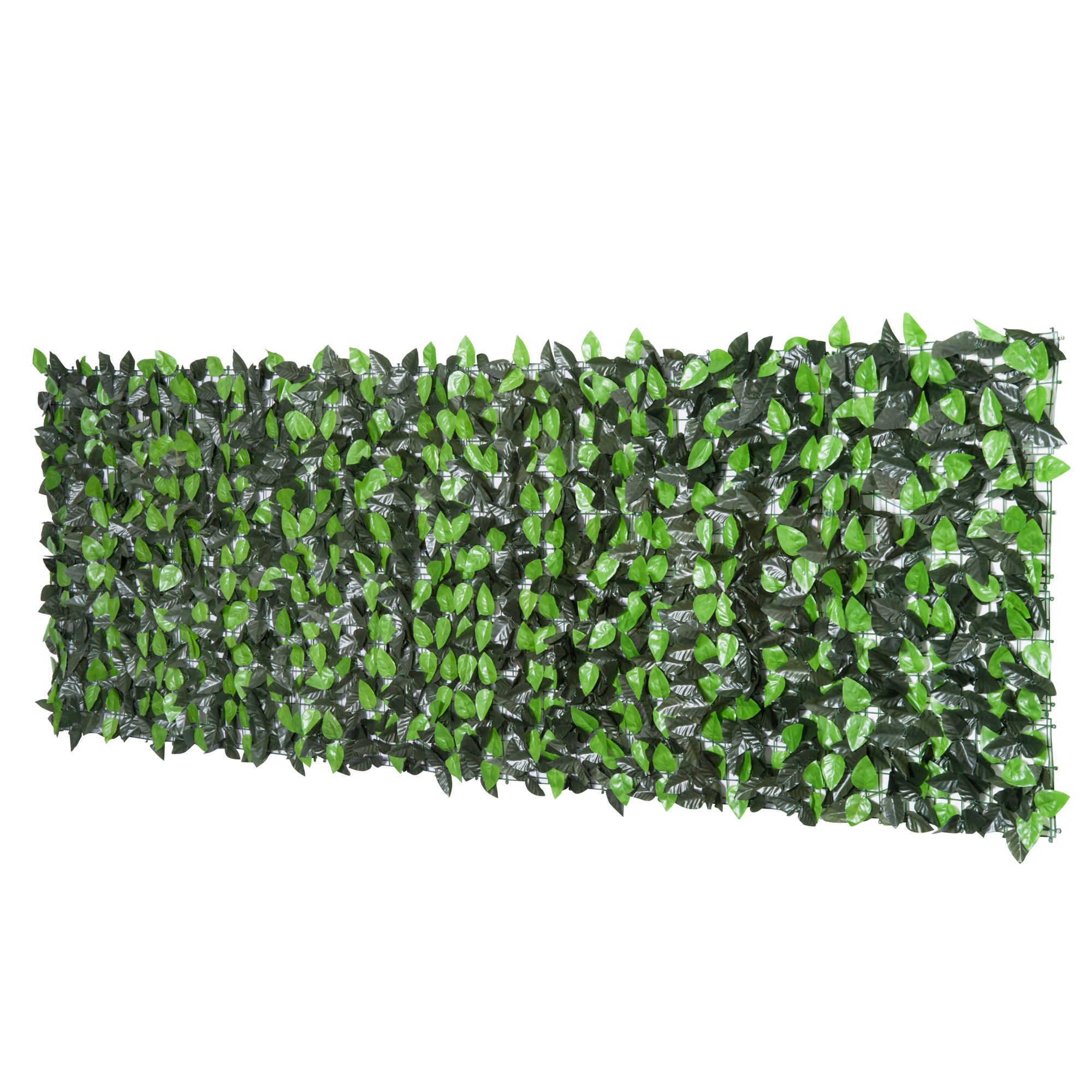 Kunsthecke Kunspflanze Kletterpflanze, Outdoordekoration,  realistisches Aussehen, 300 cm× 100 cm, Dunkelgrün