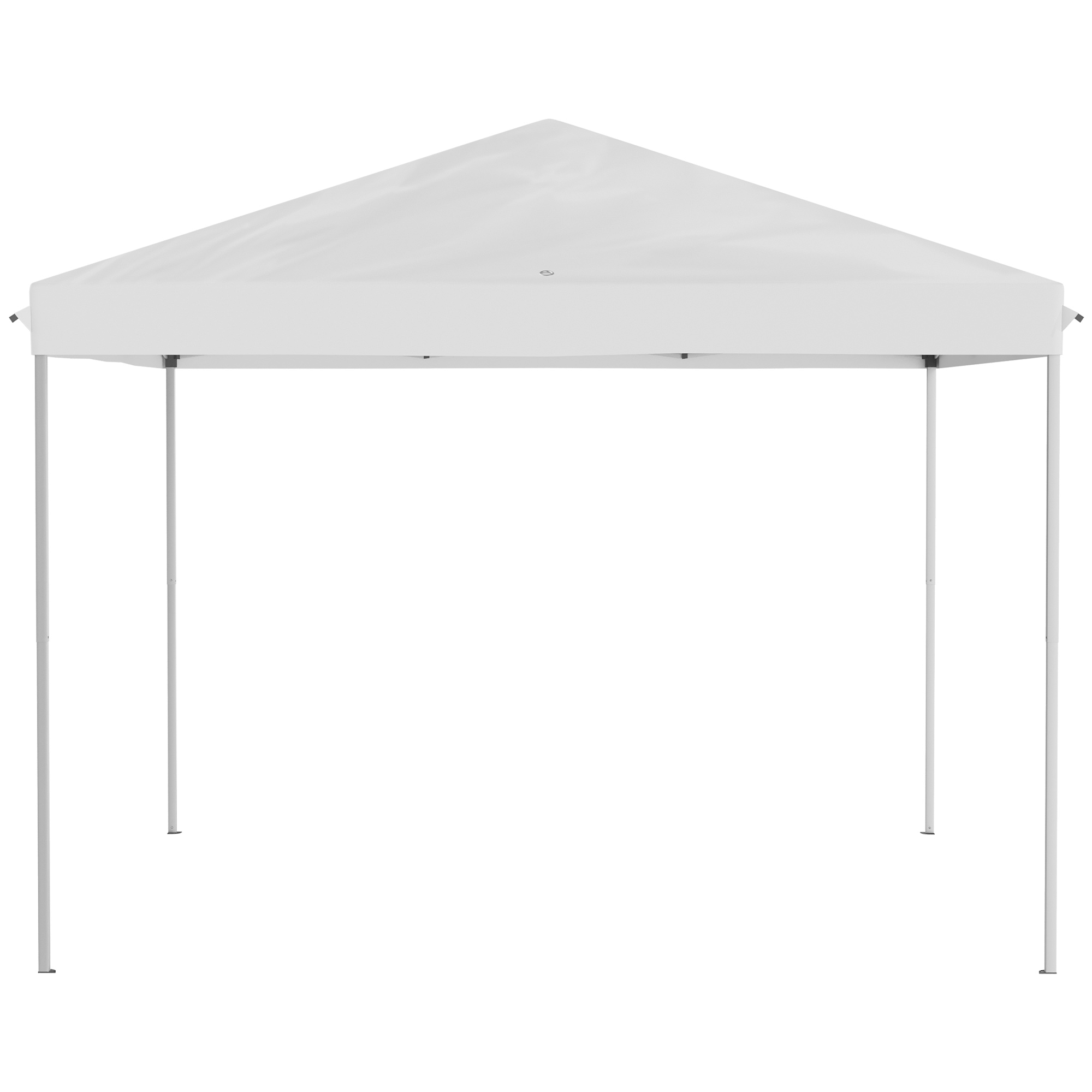 Faltpavillon, Faltzelt mit Seitenwänden inkl, Tragetasche, Gartenpavillon, Metall, Oxfordstoff, 3 x 3 m, Cremeweiß