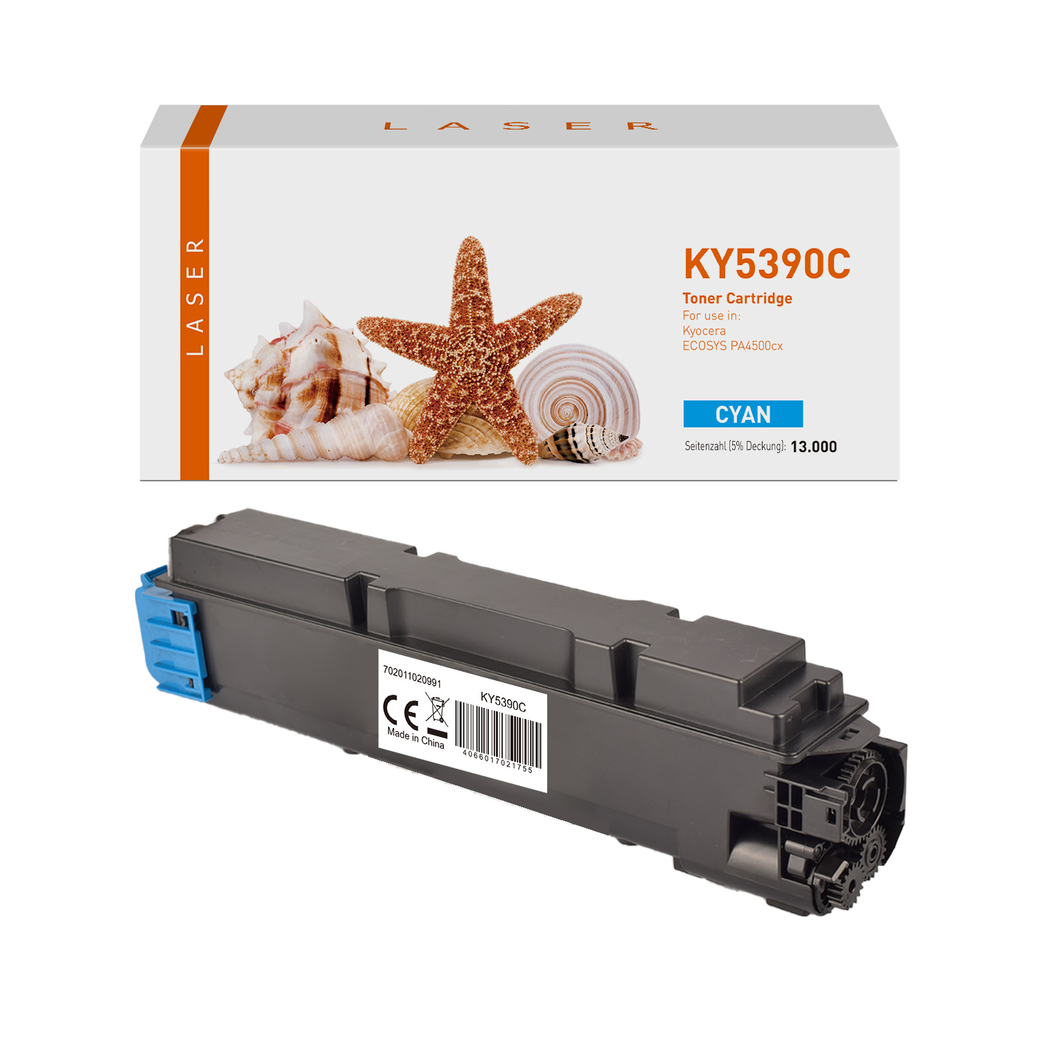 TK5390C alternativ Toner cyan für Kyocera / TK5390C / 13.000 Seiten