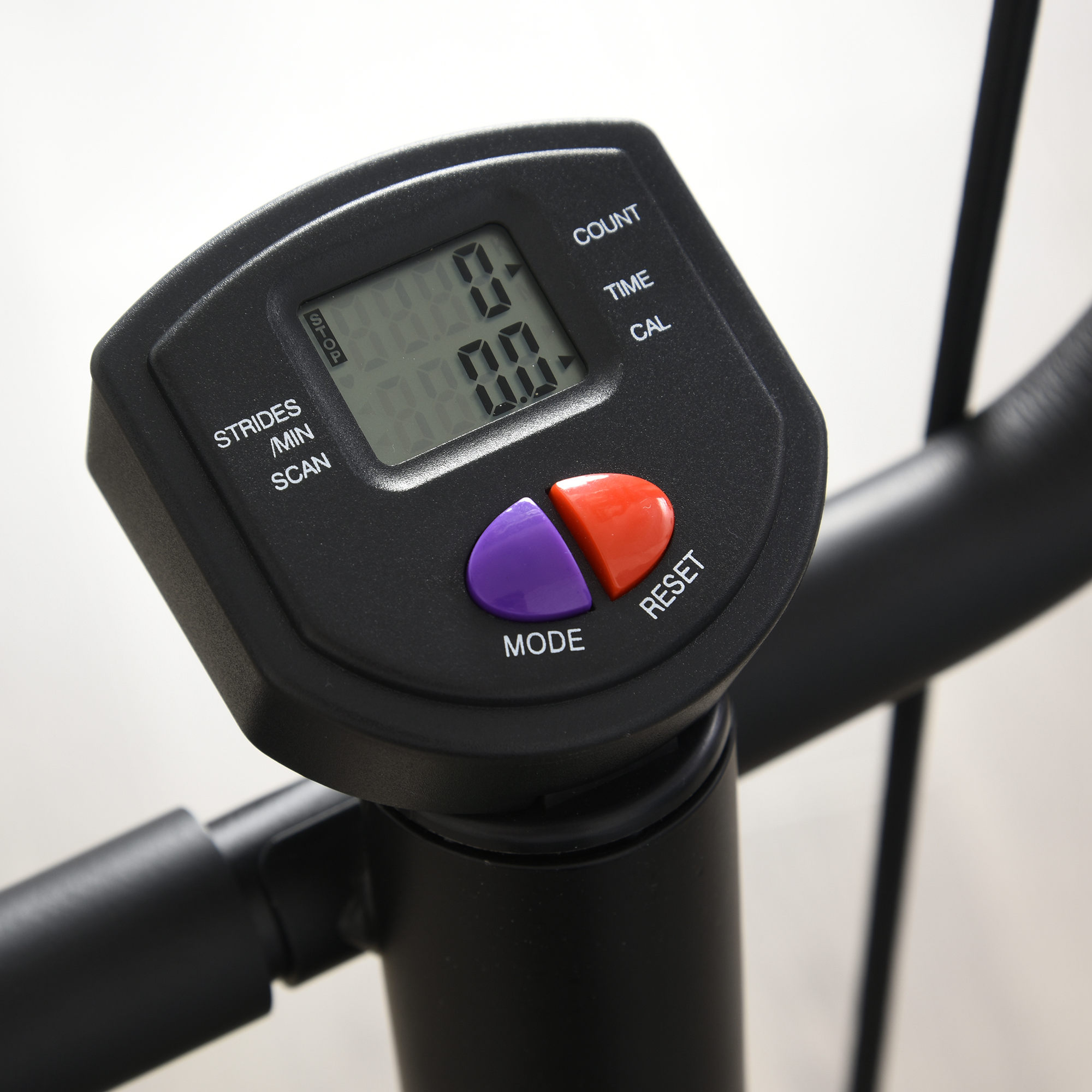 Stepper Sidestepper mit Haltegriff Trainingsbänder Heimtrainer LCD Display Stahl