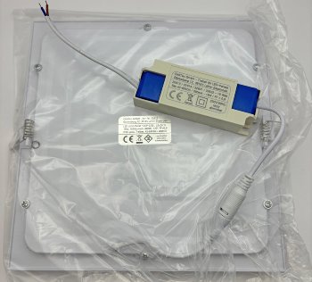 LED Licht-Panel "QCP-22Q", 22,5x22,5cm, 230V, 18W, 1650 Lumen,4200K /neutralweiß