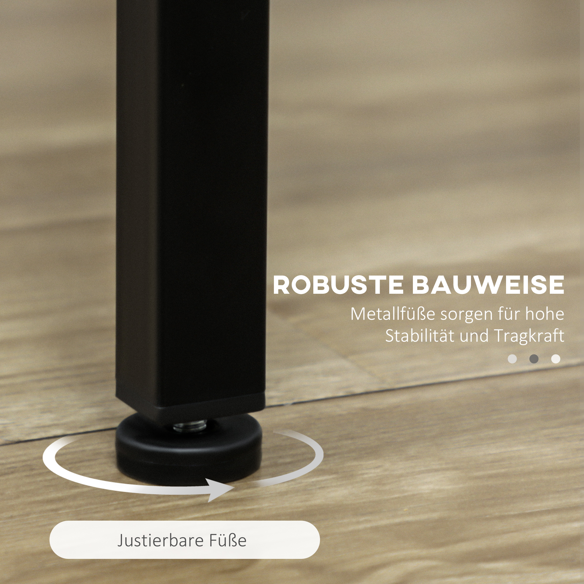 5-tlg. Bartisch-Set im Industriedesign, 1 Bartisch, 4 Barhocker, Sitzgruppe, Küchentresen, Schwarz + Braun