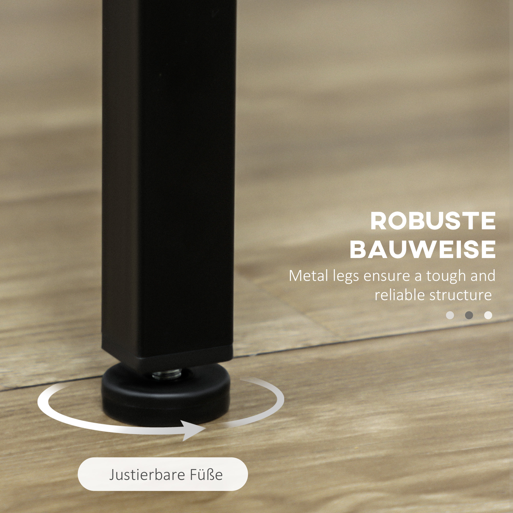 Bargarnitur, 5-teilig, Tisch & 4 Hocker, Industrie-Design, kompakt, rustikal