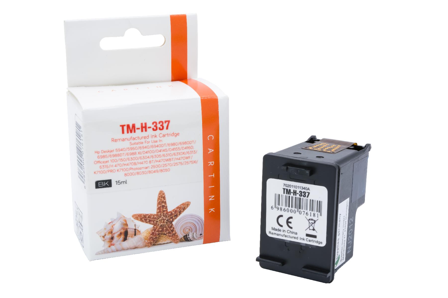 337 Refill Tinte schwarz für HP / C9364EE / 20ml