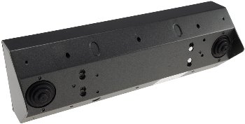 5-fach Steckdosenblock, anthrazit, 250V~/ 16A, Aufbaumontage