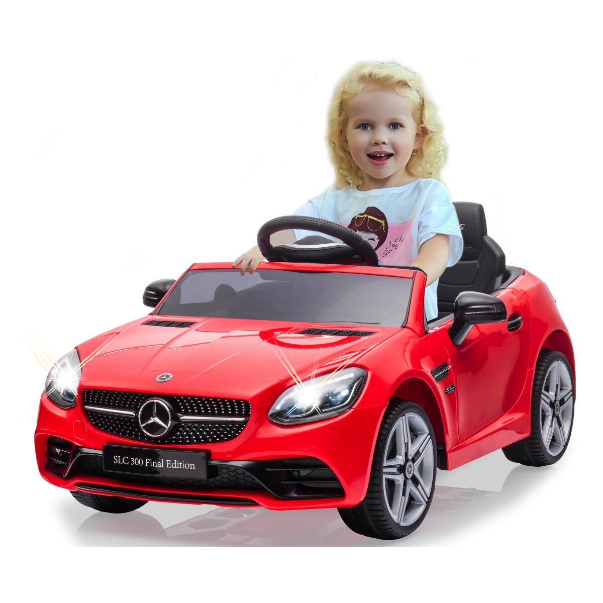 Kinderfahrzeug Mercedes-Benz SLC rot