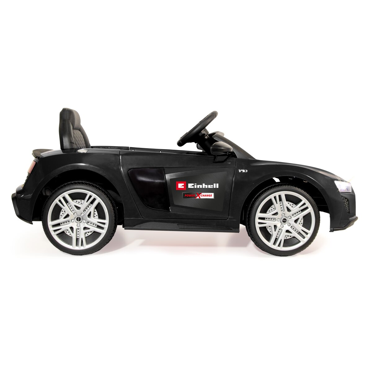 Kinderfahrzeug Audi R8 Spyder schwarz Einhell Power X-Change inkl. Starter Set