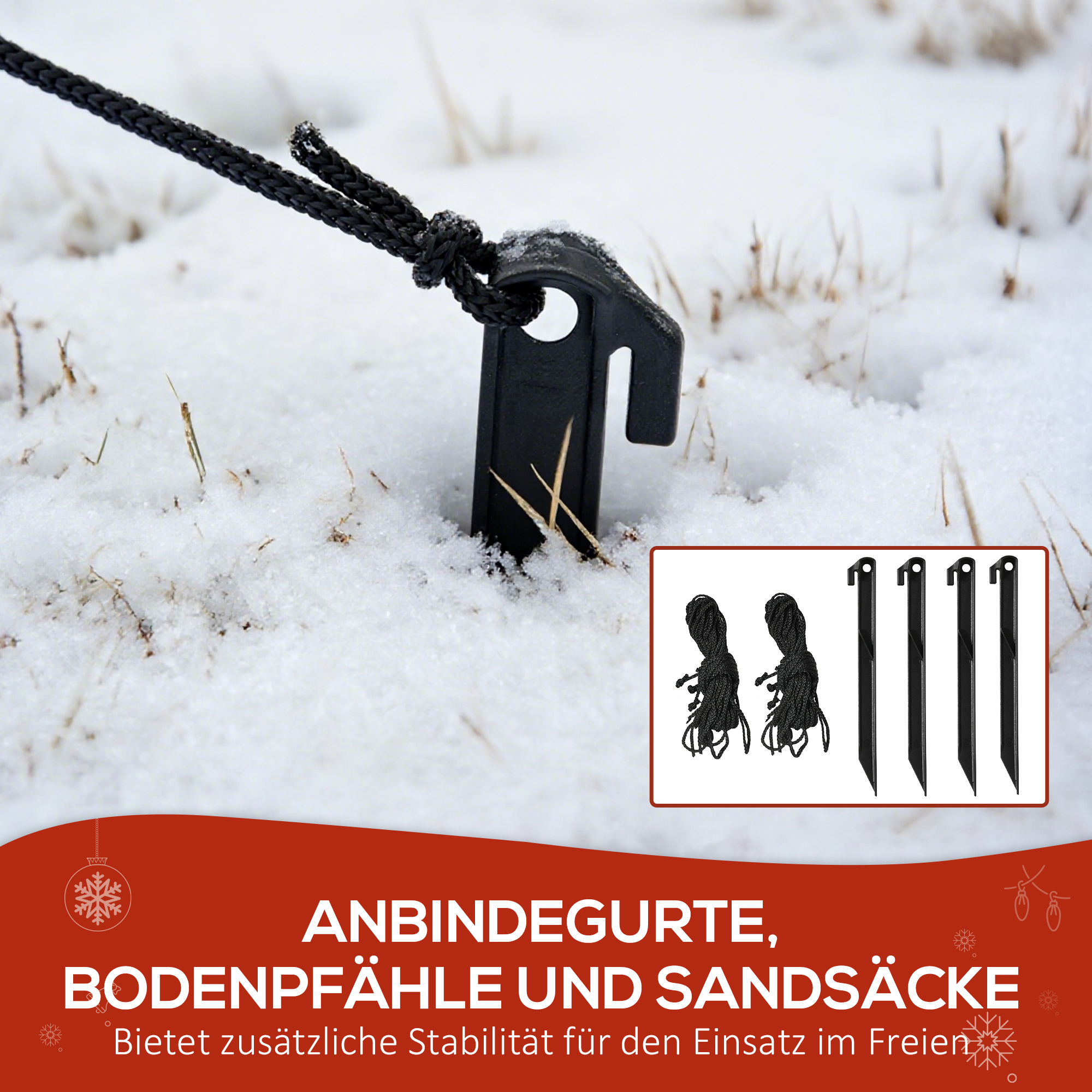 Aufblasbar Schneemann Familie, 1,8 m Weihnachtsdeko mit LED-Beleuchtung für Innen- und Außenbereich