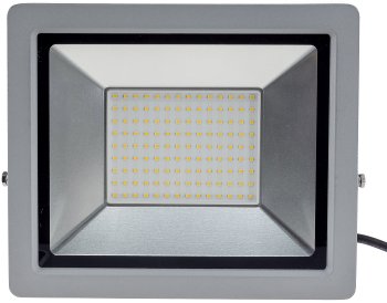 LED-Fluter SlimLine "CTF-SLT 99" silber, 100W, 9230lm, 4000K, neutralweiß, IP44