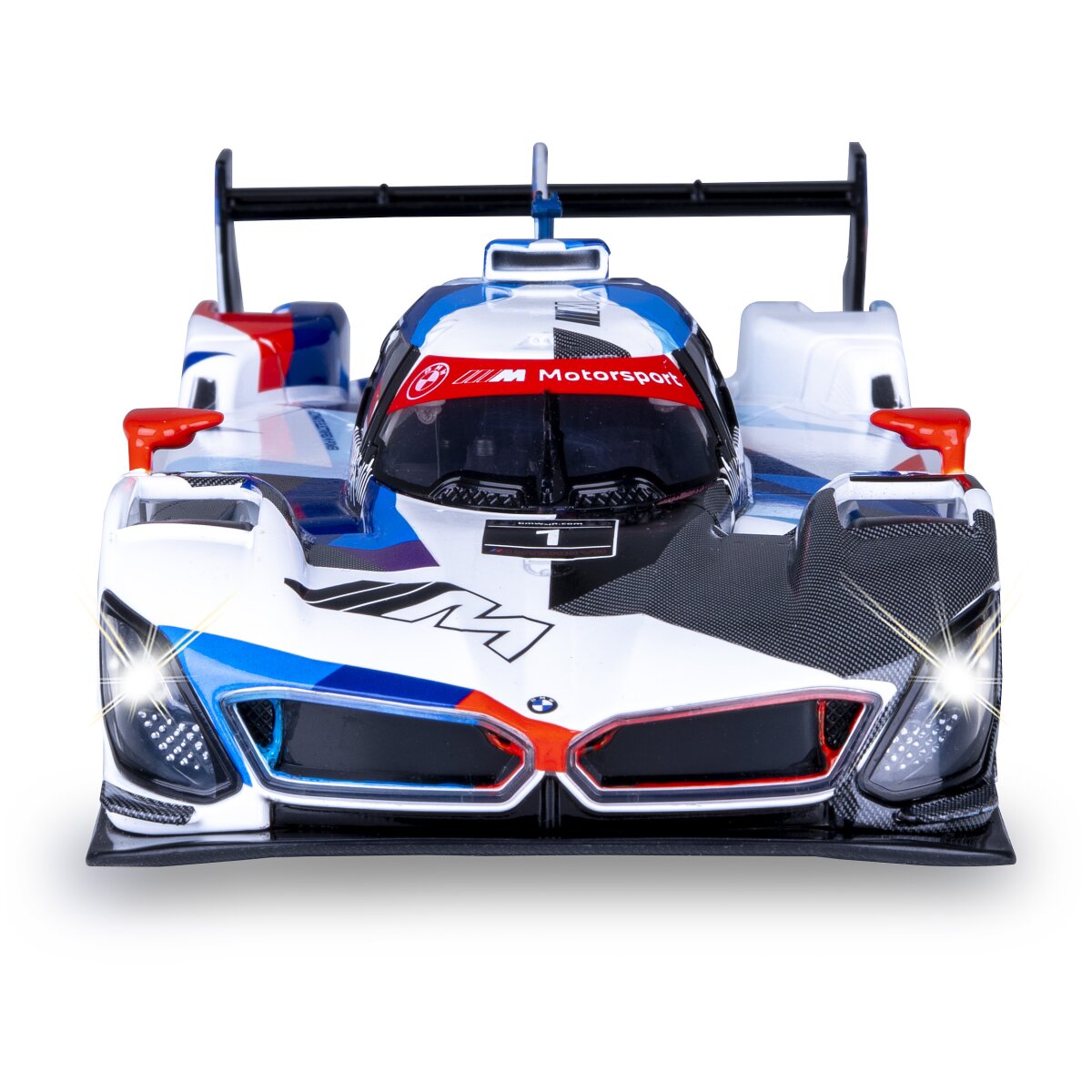 BMW M Hybrid V8 Diecast 1:24 blau inkl. Knopfzellen