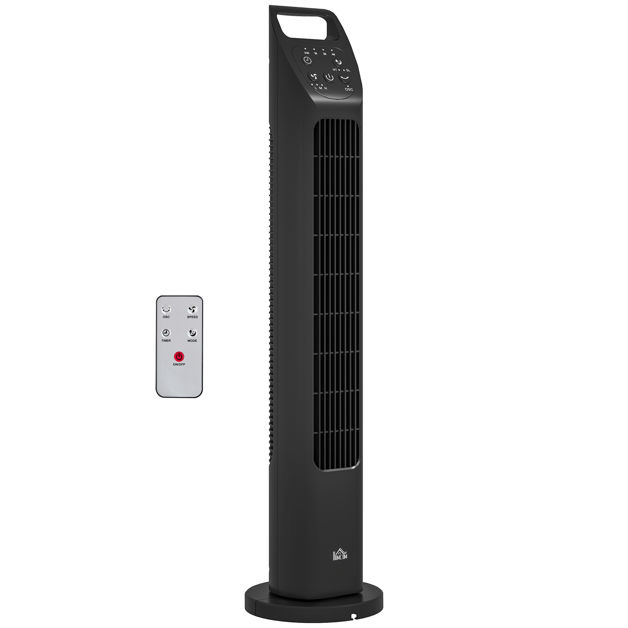 Standventilator, Turmventilator, Klimaanlage, 3 Modi, drehbar, Timer, Schwarz