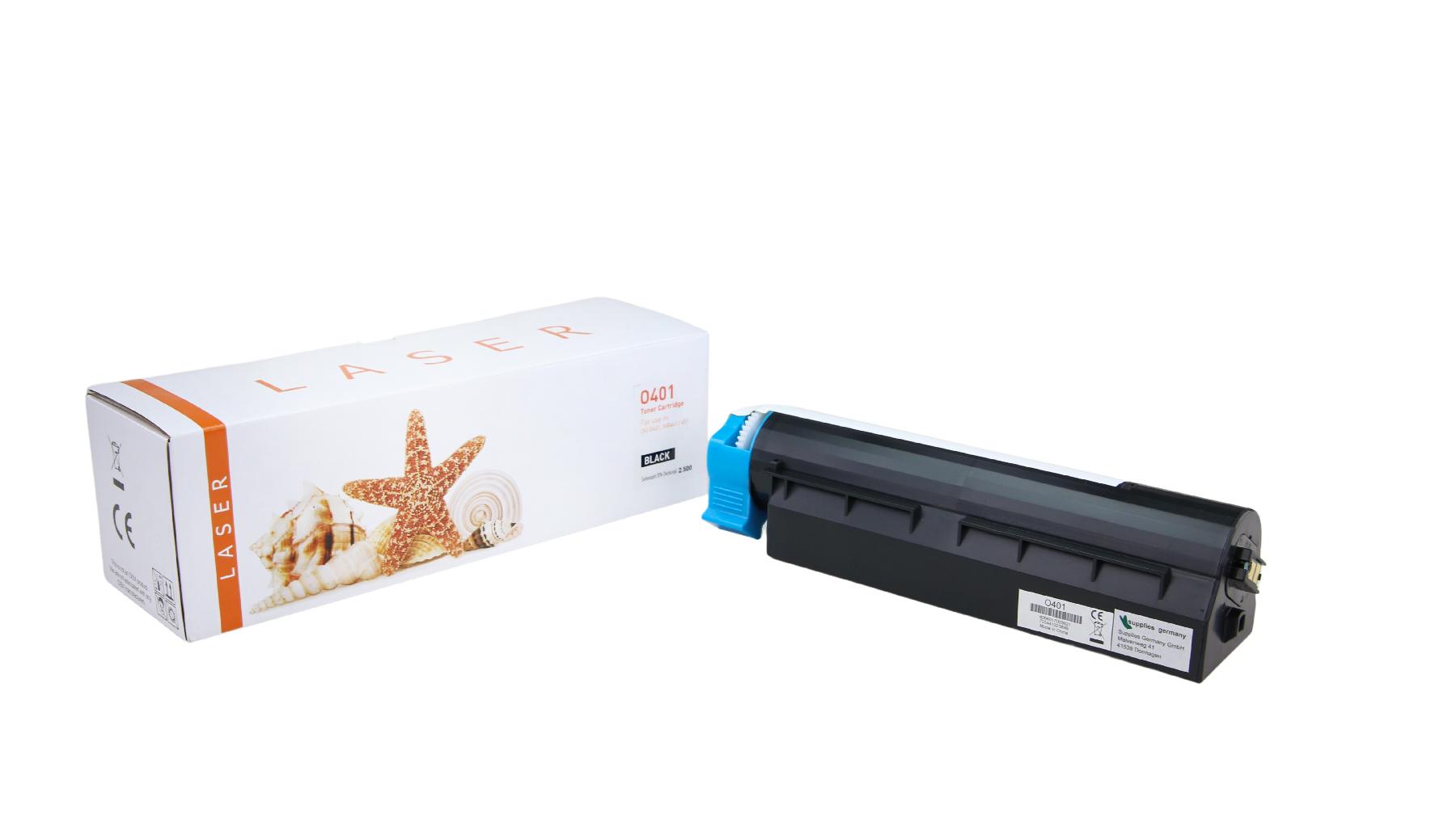 B401 alternativ Toner black OKI / 44992402 / 2.500 Seiten B401 alternativ Toner black OKI / 44992402 / 2.500 Seiten
