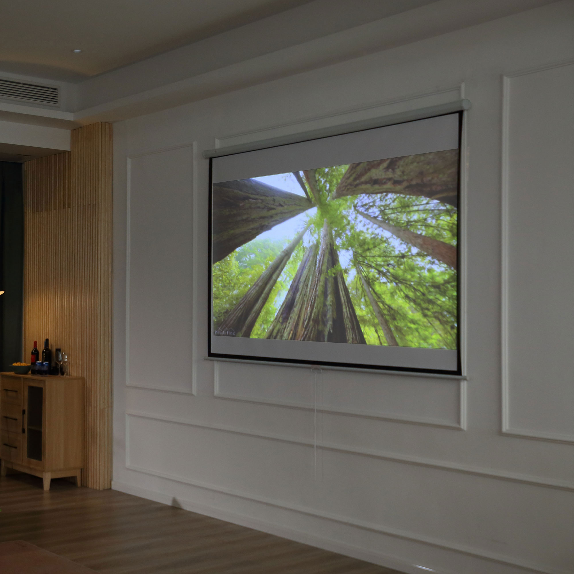 Beamer Leinwand 203 x 152 cm 100 Zoll 4:3/ 16:9 Projektionsleinwand Manuell für Heimkino