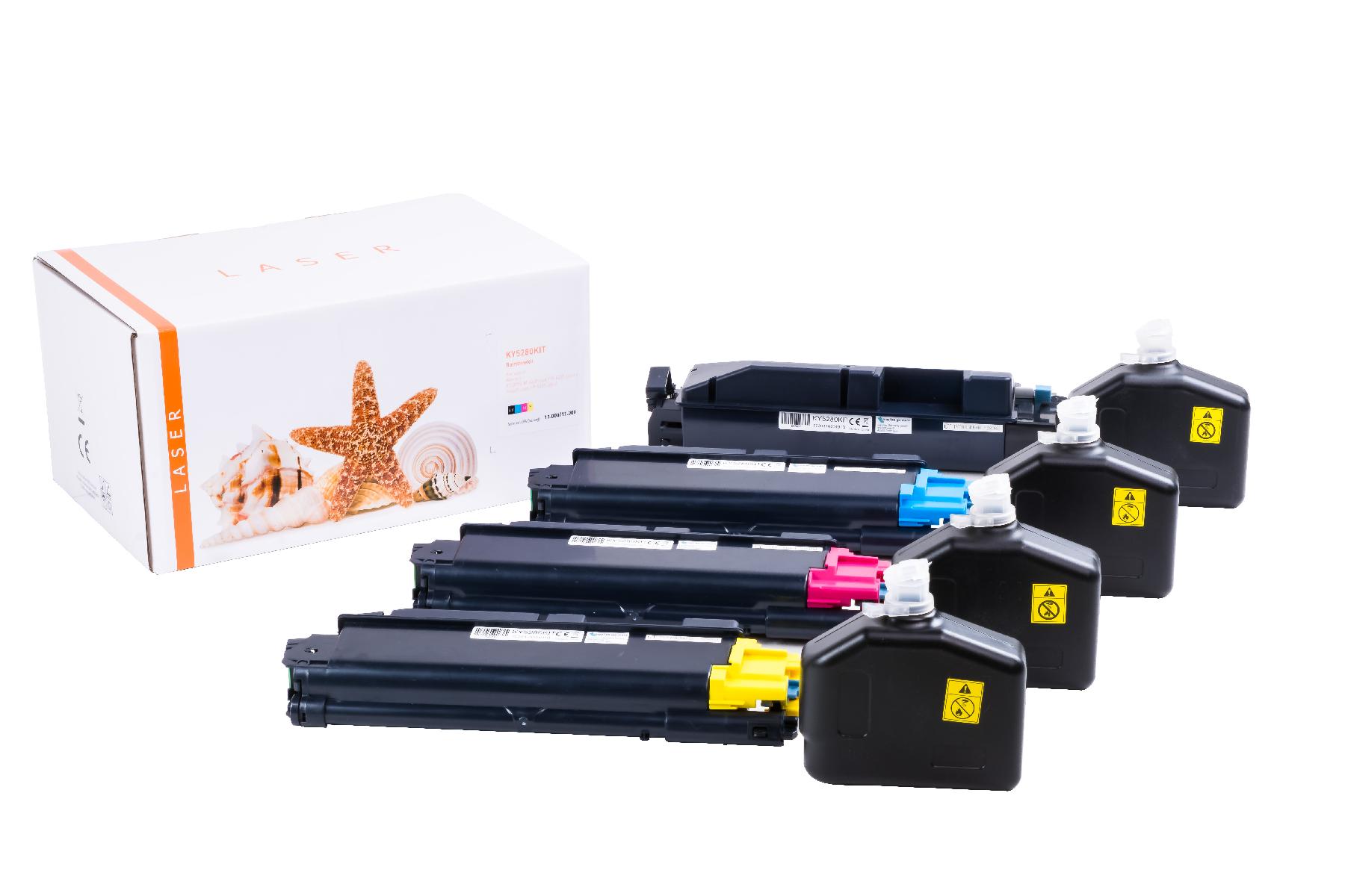 TK5280KIT alternativ Toner Rainbowkit für Kyocera / TK5280 / BK13.000 / CMY11.000 Seiten TK5280KIT alternativ Toner Rainbowkit für Kyocera / TK5280 / BK13.000 / CMY11.000 Seiten