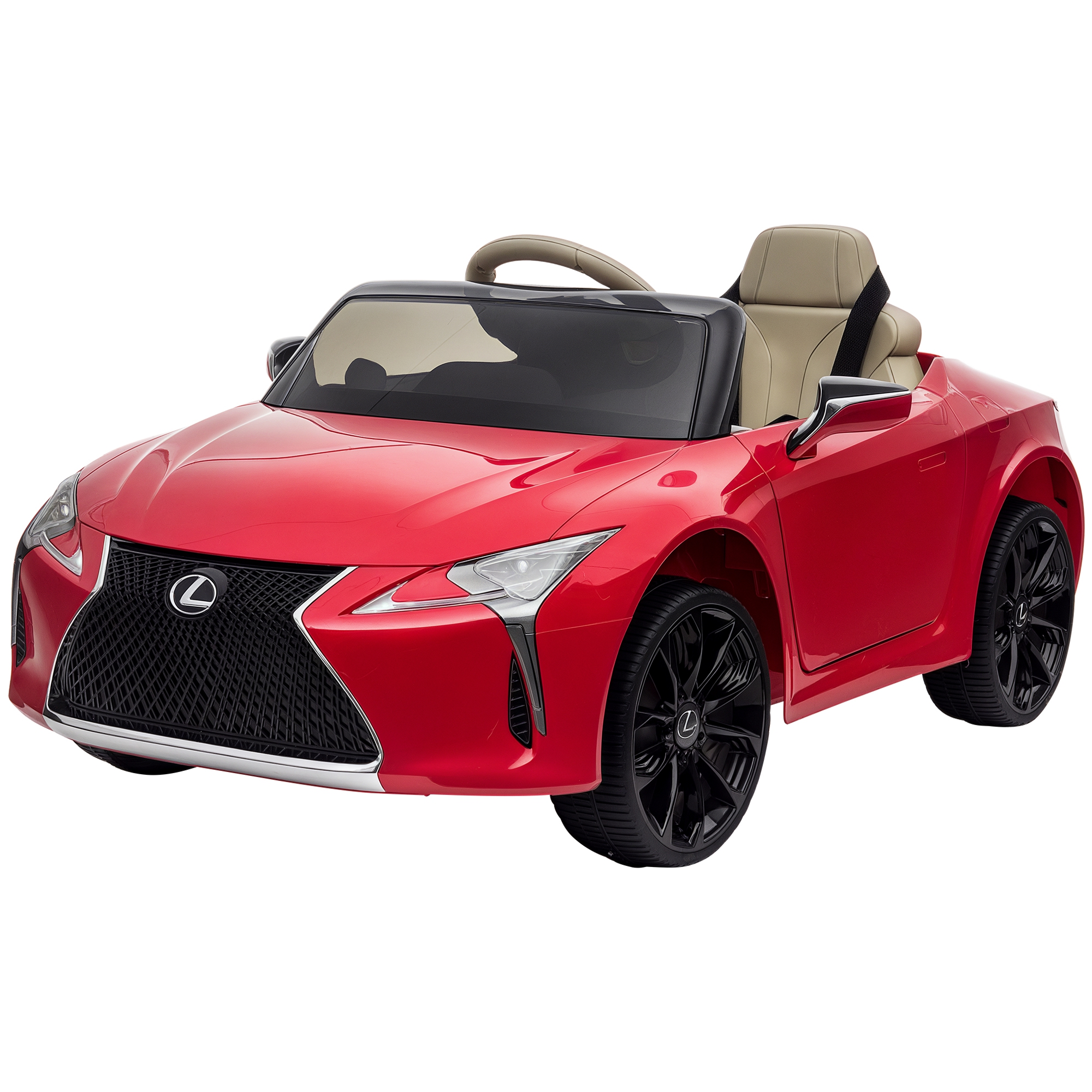 Kinderauto von Lexus Kinderfahrzeug für 3-6 Jahre Elektroauto mit MP3 Musik Rot 106 x 43 x 44 cm