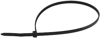Kabelbinder 370mm x 4,8mm, schwarz, 100er Pack, hohe Zugkraft, UV fest