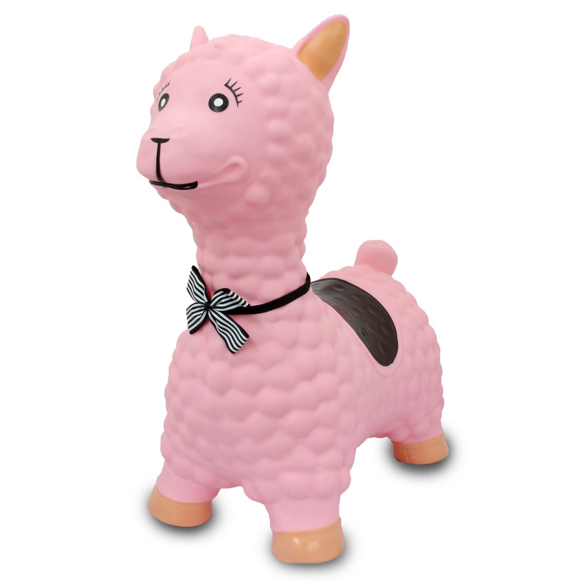 Hüpftier Lama HoppyDoo rosa mit Pumpe