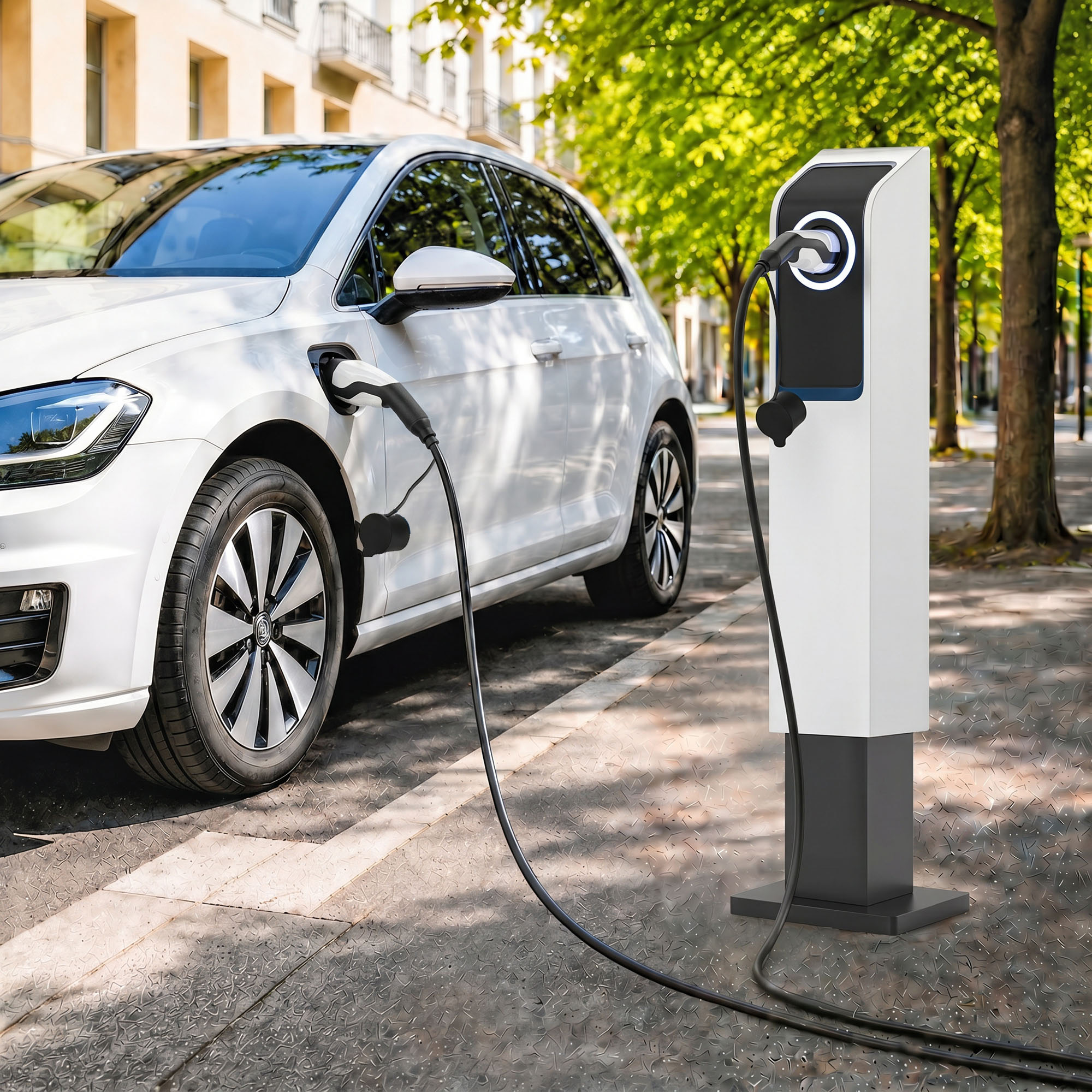 Typ 2 EV Ladekabel, 11 kW, 16 A, Mode 3, 3-Phasen, 5 m – Verlängerungskabel für Elektroautos & Plug-in-Hybride