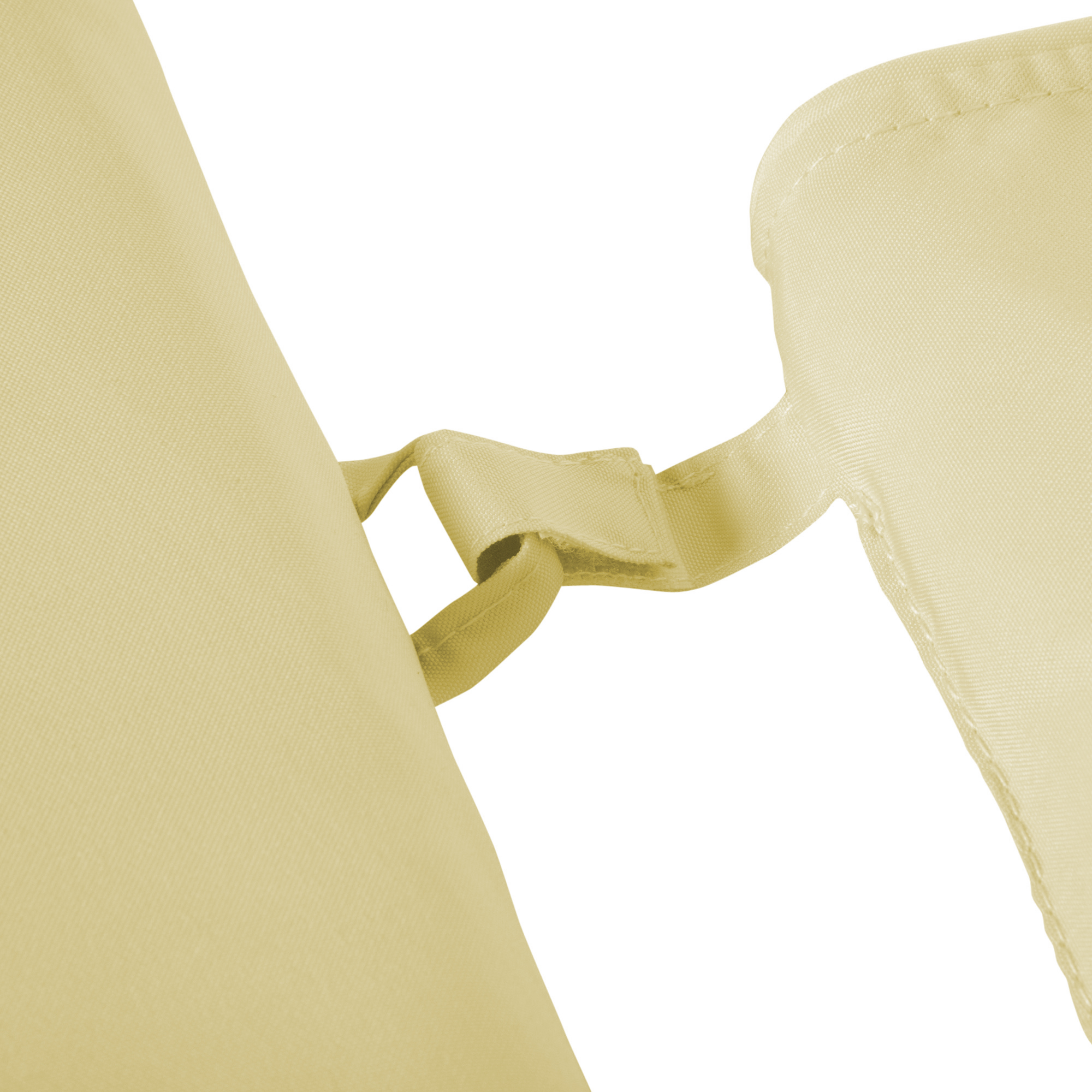 Liegenauflage Liegenpolster Gartenliege mit Kopfkissen abnehmbar Bezug Cremeweiß 198 x 53 x 5 cm NUR Kissen