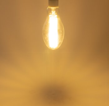 LED Filament-Lampe E27 50W "FHE-50", 7841lm, 2700K, warmweiß, ØxH 9x24cm