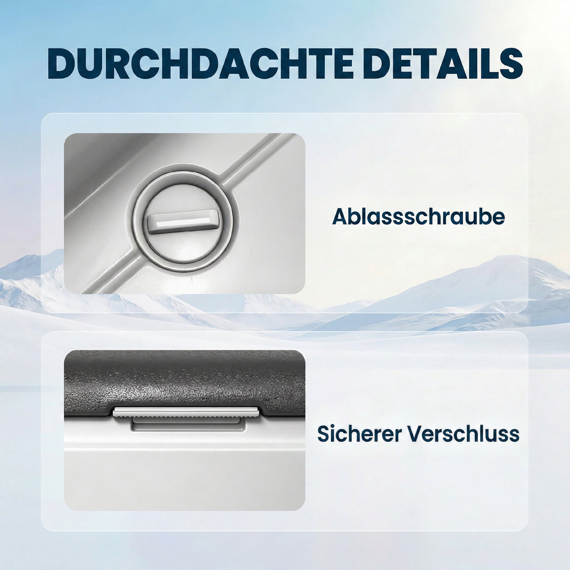 Kompressor Kühlbox 50L -20℃-20℃ Elektrische Kühlbox mit Dual-Zone Temperaturregelung APP LED Batterieschutz Klappgriff