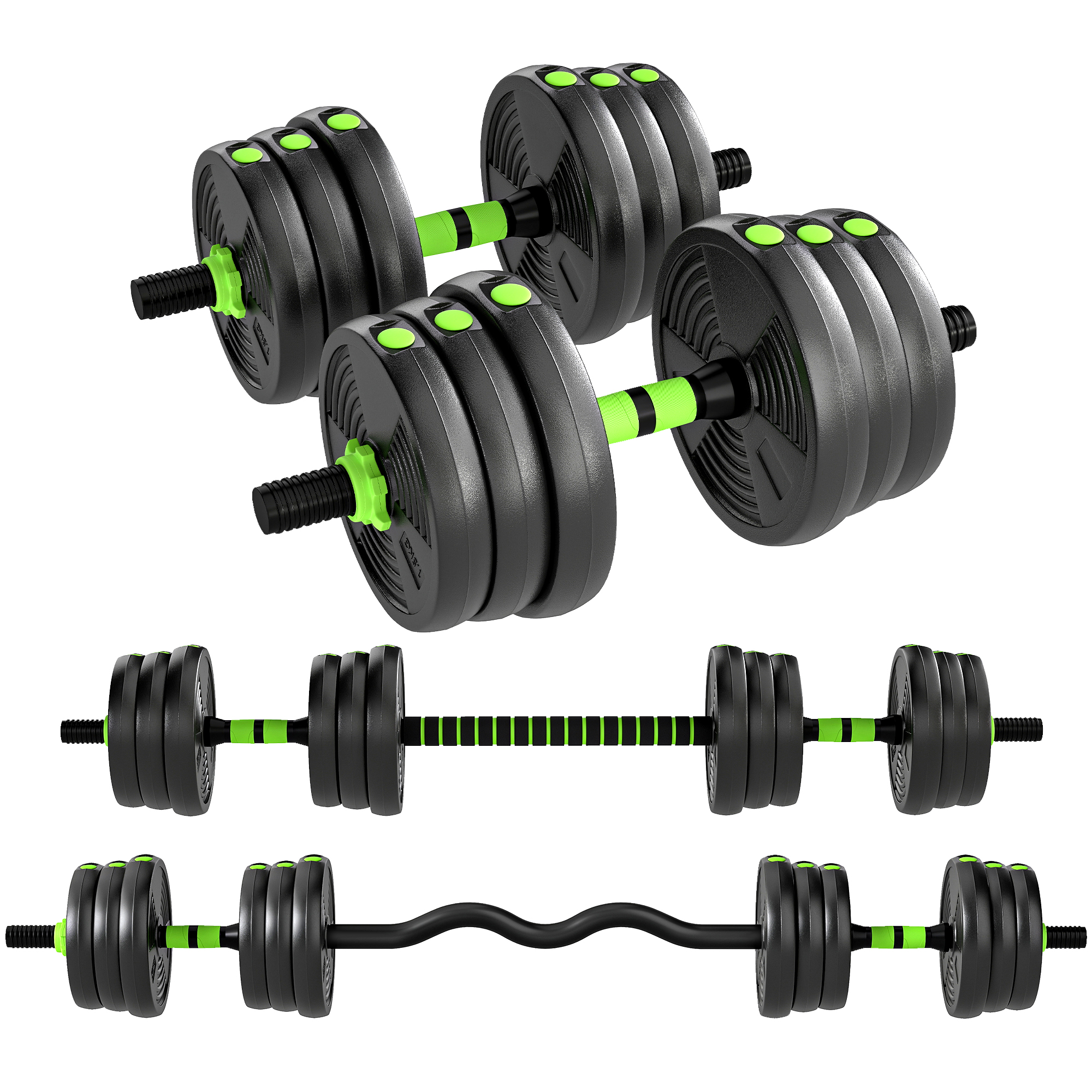 Hantelset verstellbar 25 KG Kurzhantel Set Kurzhanteln Langhanteln Hanteln Set für Krafttraining